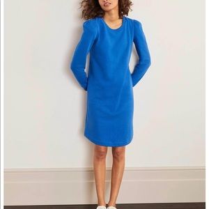 Boden puff-sleeve sweatshirt dress